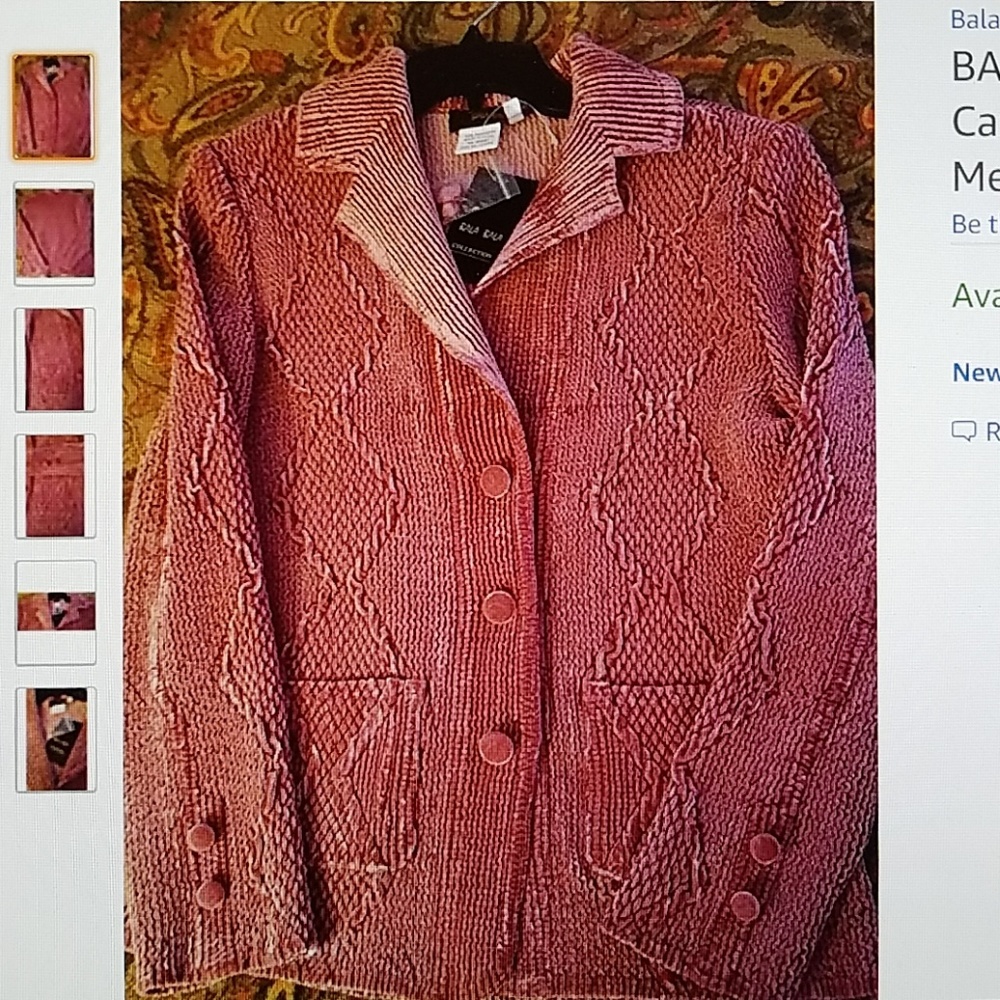 Bala Bala women Pink Cardigans sweater size Medium